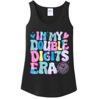 In My Double Digits Era Retro 10 Year Old 10th Birthday Girl Ladies Essential Tank