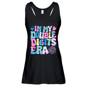 In My Double Digits Era Retro 10 Year Old 10th Birthday Girl Ladies Essential Flowy Tank