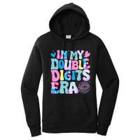 In My Double Digits Era Retro 10 Year Old 10th Birthday Girl Women's Pullover Hoodie