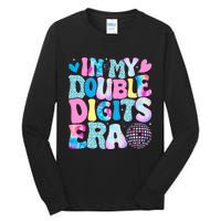 In My Double Digits Era Retro 10 Year Old 10th Birthday Girl Tall Long Sleeve T-Shirt