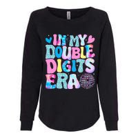 In My Double Digits Era Retro 10 Year Old 10th Birthday Girl Womens California Wash Sweatshirt