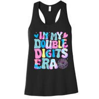 In My Double Digits Era Retro 10 Year Old 10th Birthday Girl Women's Racerback Tank