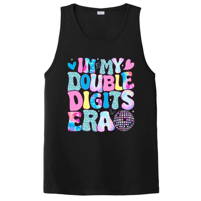 In My Double Digits Era Retro 10 Year Old 10th Birthday Girl PosiCharge Competitor Tank