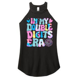 In My Double Digits Era Retro 10 Year Old 10th Birthday Girl Women's Perfect Tri Rocker Tank