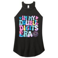 In My Double Digits Era Retro 10 Year Old 10th Birthday Girl Women's Perfect Tri Rocker Tank