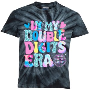 In My Double Digits Era Retro 10 Year Old 10th Birthday Girl Kids Tie-Dye T-Shirt