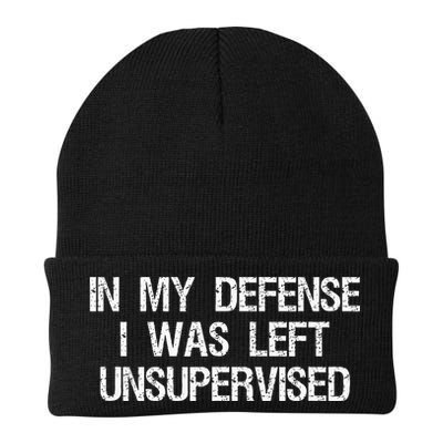 In My Defense I Was Left Unsupervised Funny Trouble Maker Beanie