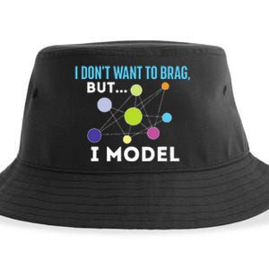 I Model Data Science Statistics Data Analyst Data Modeling Sustainable Bucket Hat