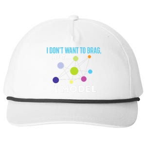 I Model Data Science Statistics Data Analyst Data Modeling Snapback Five-Panel Rope Hat