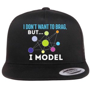 I Model Data Science Statistics Data Analyst Data Modeling Flat Bill Trucker Hat