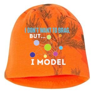 I Model Data Science Statistics Data Analyst Data Modeling Kati - Camo Knit Beanie