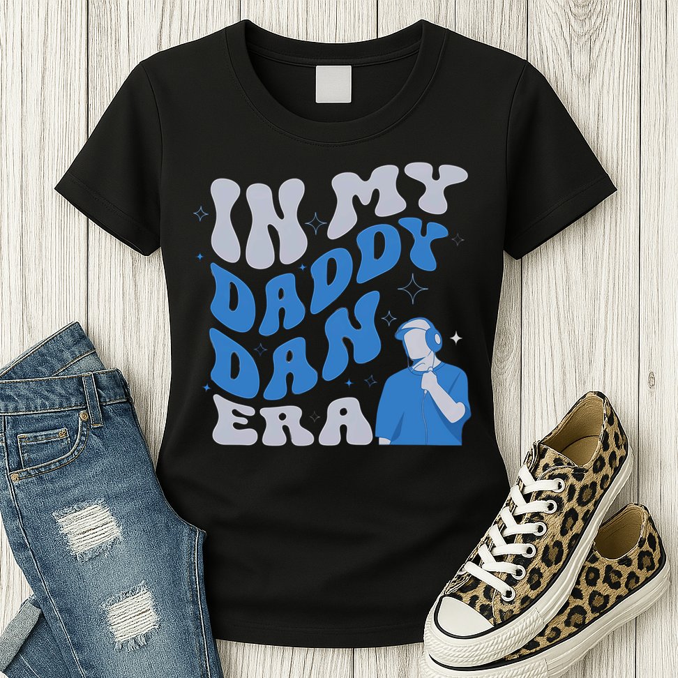 In My Daddy Dan Era Funny Papa Daddy Fathers Day Womens T-Shirt