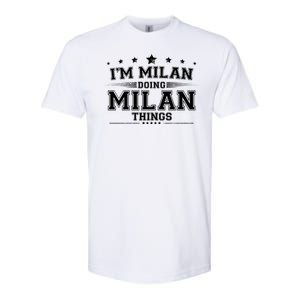 Im Milan Doing Milan Things Softstyle CVC T-Shirt