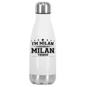 Im Milan Doing Milan Things Stainless Steel Insulated Water Bottle