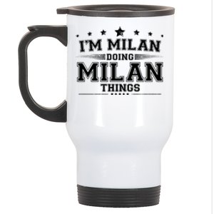 Im Milan Doing Milan Things Stainless Steel Travel Mug