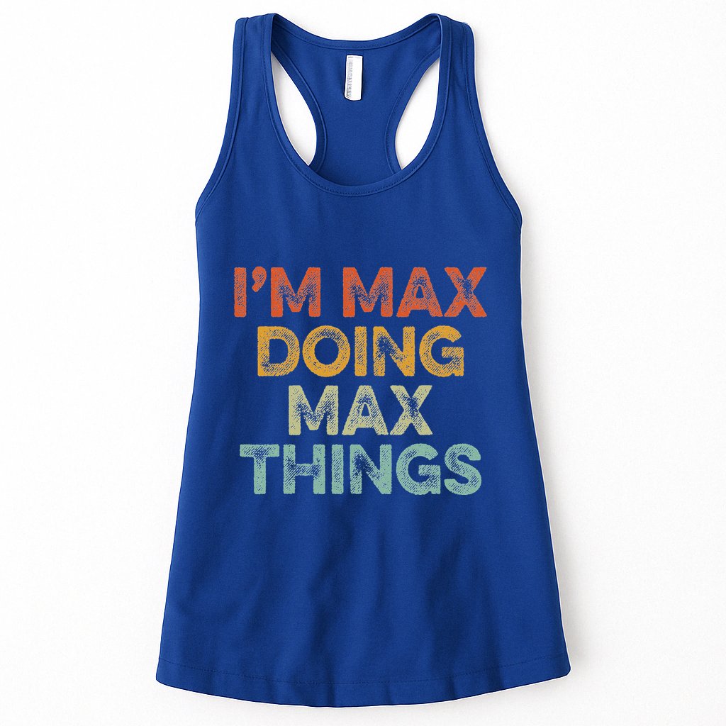 IM Max Doing Max Things Womens Tank Top