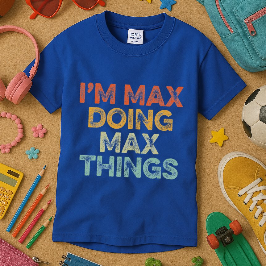 IM Max Doing Max Things Kids T-Shirt