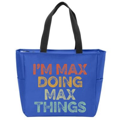 IM Max Doing Max Things Zip Tote Bag