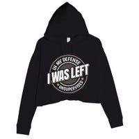 In My Defense I Was Left Unsupervised Funny Saying Graphic Crop Fleece Hoodie