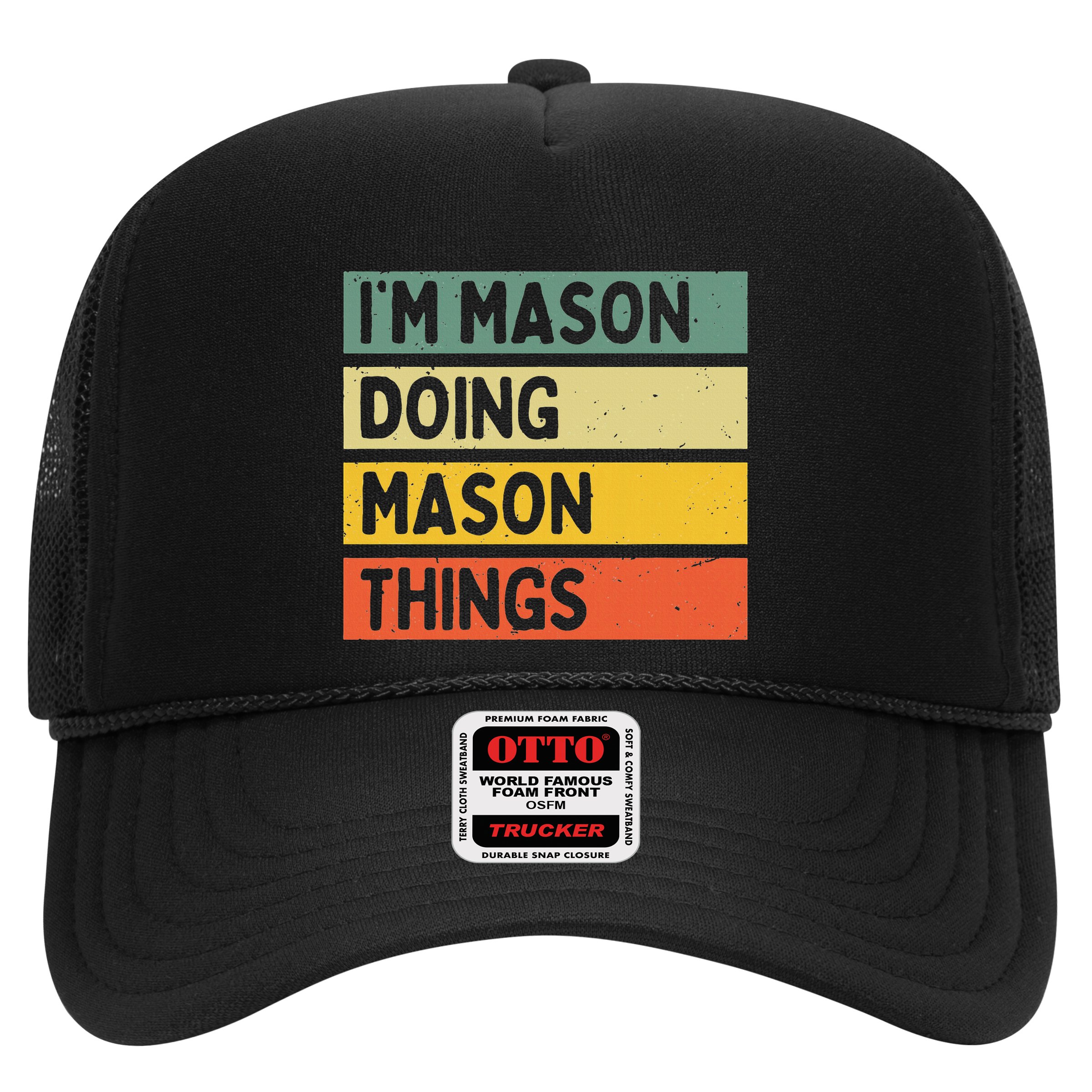 IM Mason Doing Mason Things Funny Personalized Quote Hat