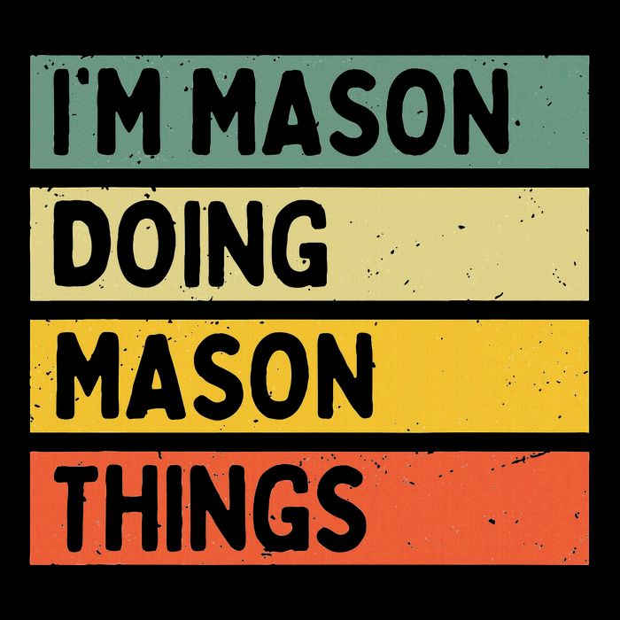 IM Mason Doing Mason Things Funny Personalized Quote Women's V-Neck T-Shirt