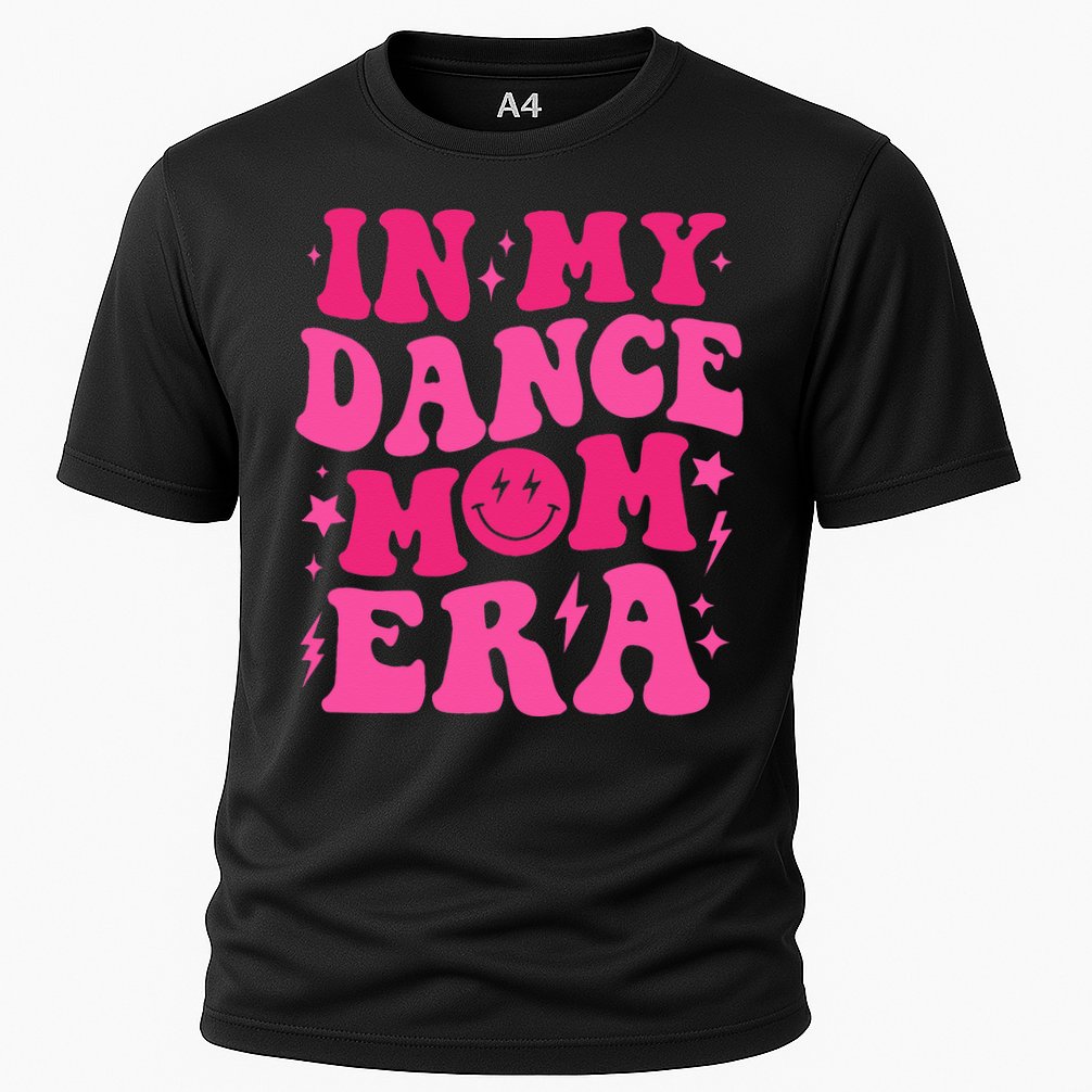 In My Dance Mom Era Groovy Sports Dance Mom Sweat Cooling Performance Crew T-Shirt