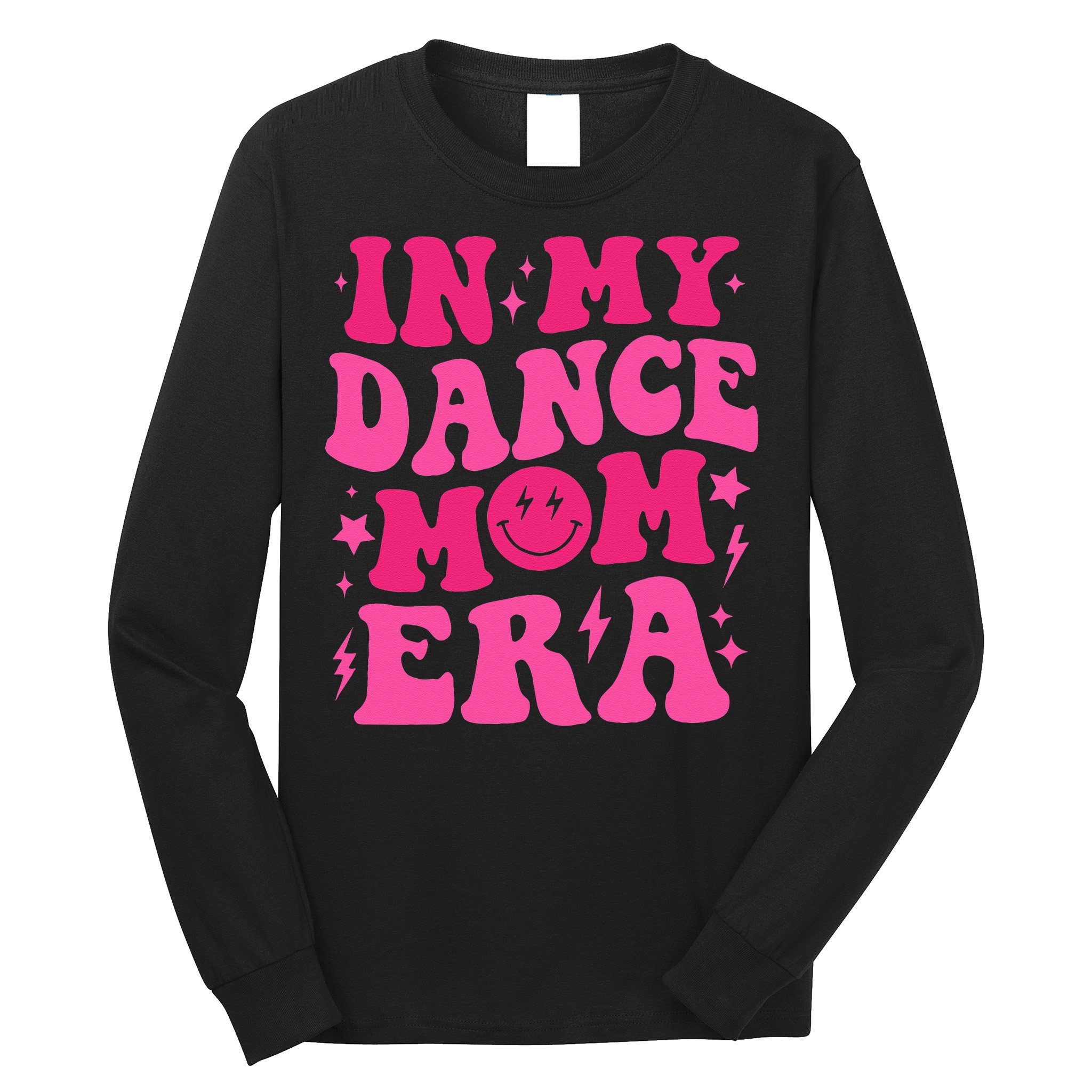 In My Dance Mom Era Groovy Sports Dance Mom Sweat Long Sleeve Shirt