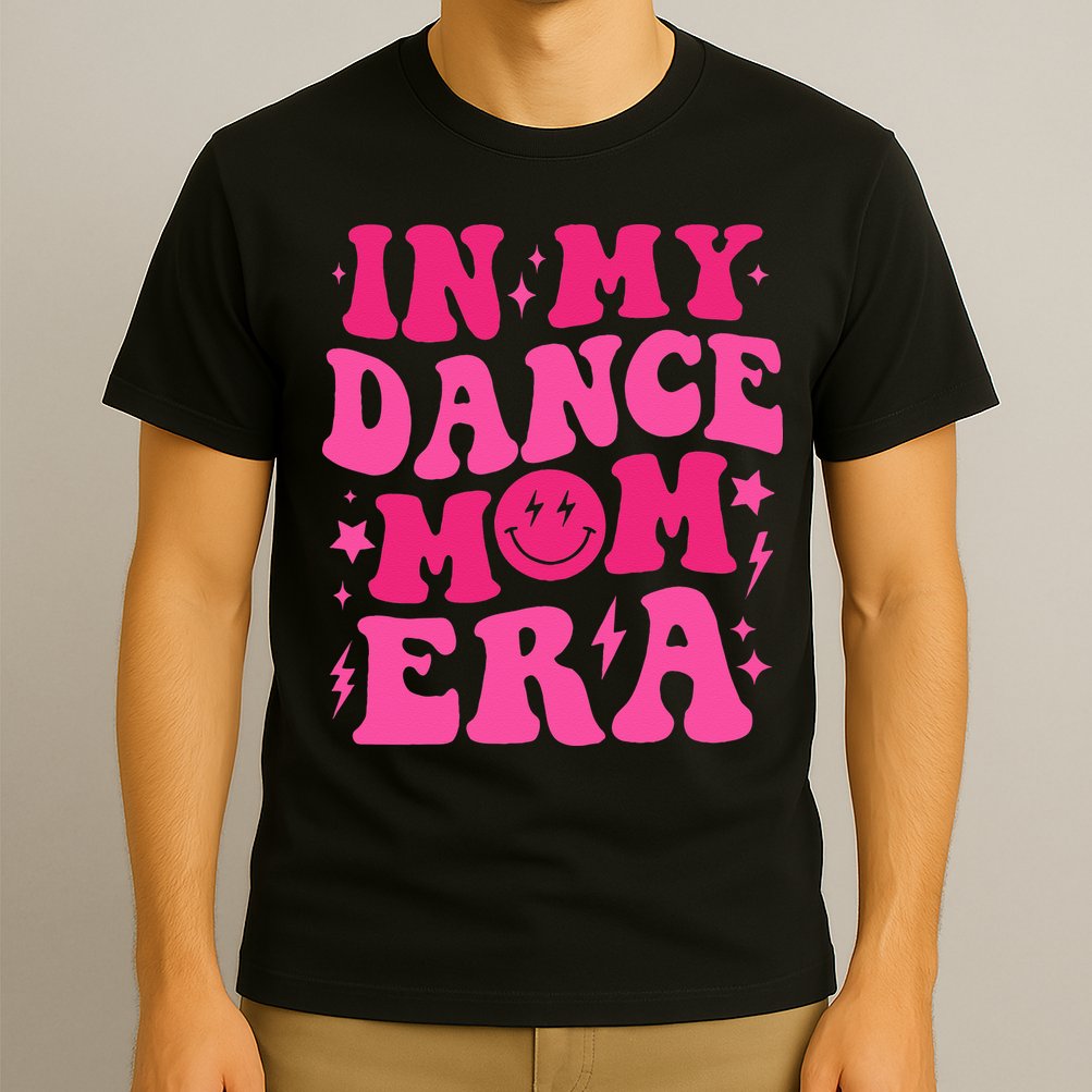 In My Dance Mom Era Groovy Sports Dance Mom Sweat T-Shirt