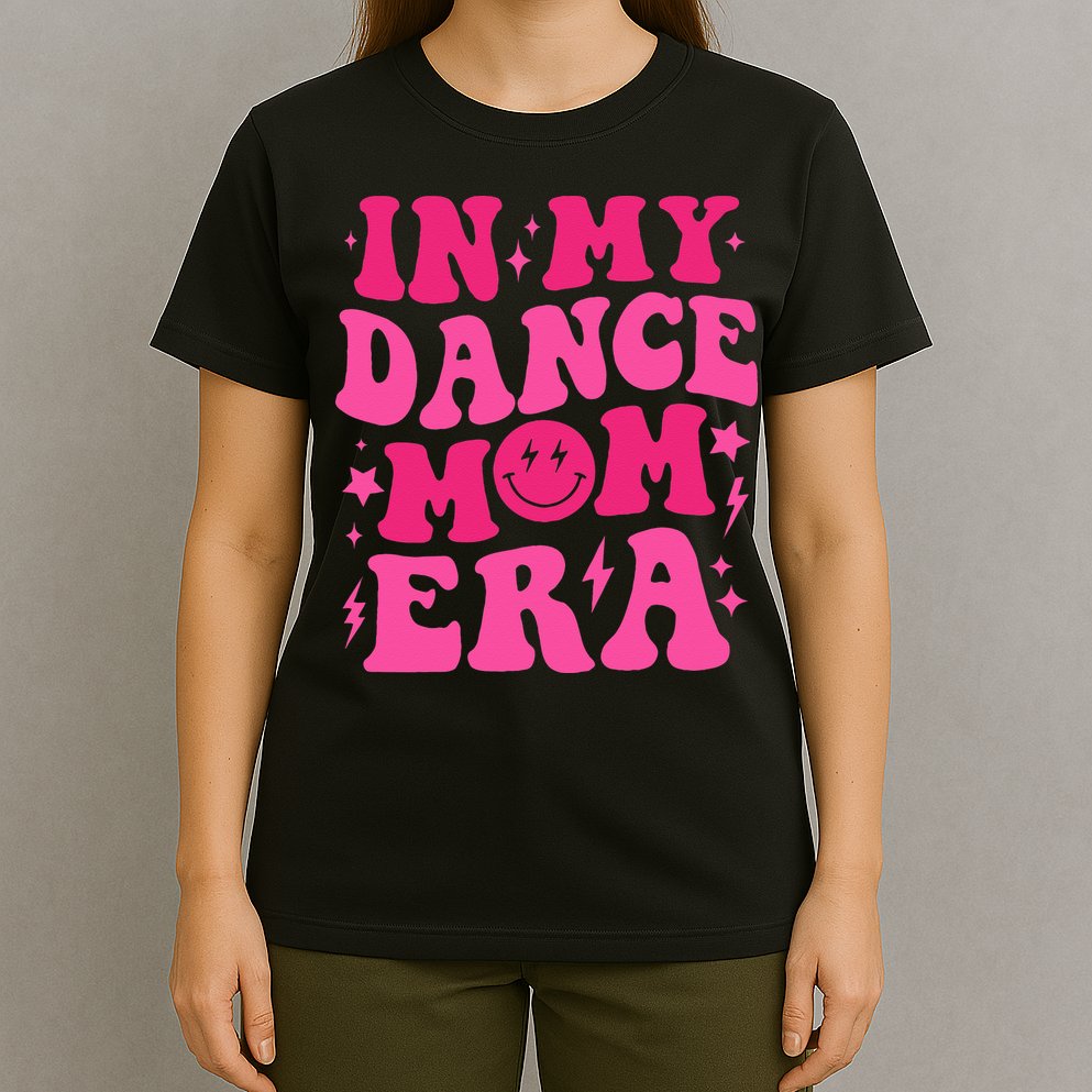 In My Dance Mom Era Groovy Sports Dance Mom Sweat T-Shirt