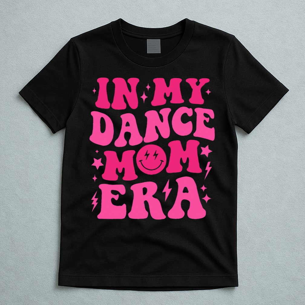 In My Dance Mom Era Groovy Sports Dance Mom Sweat T-Shirt