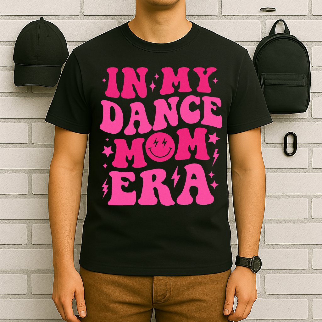 In My Dance Mom Era Groovy Sports Dance Mom Sweat T-Shirt