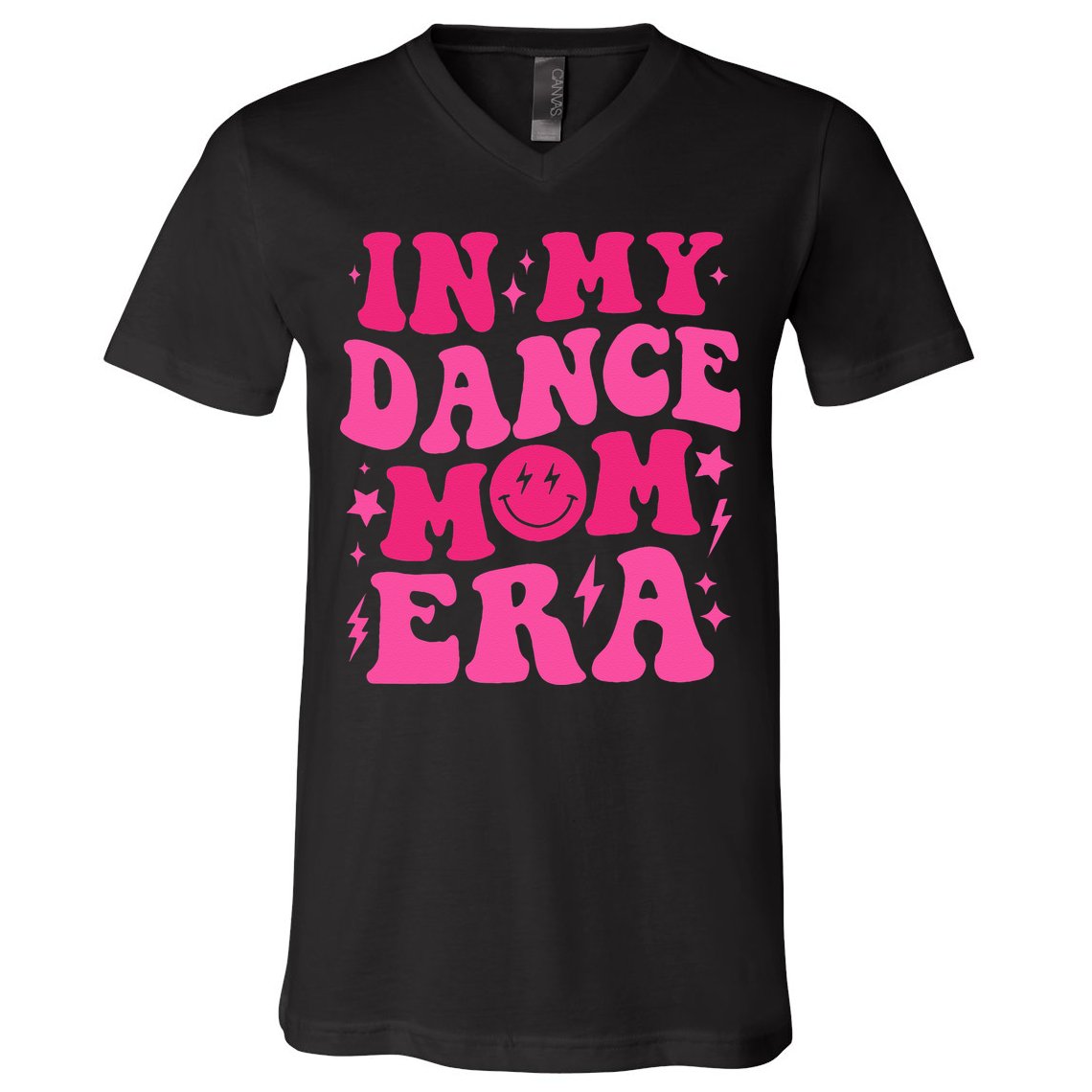In My Dance Mom Era Groovy Sports Dance Mom Sweat V-Neck T-Shirt