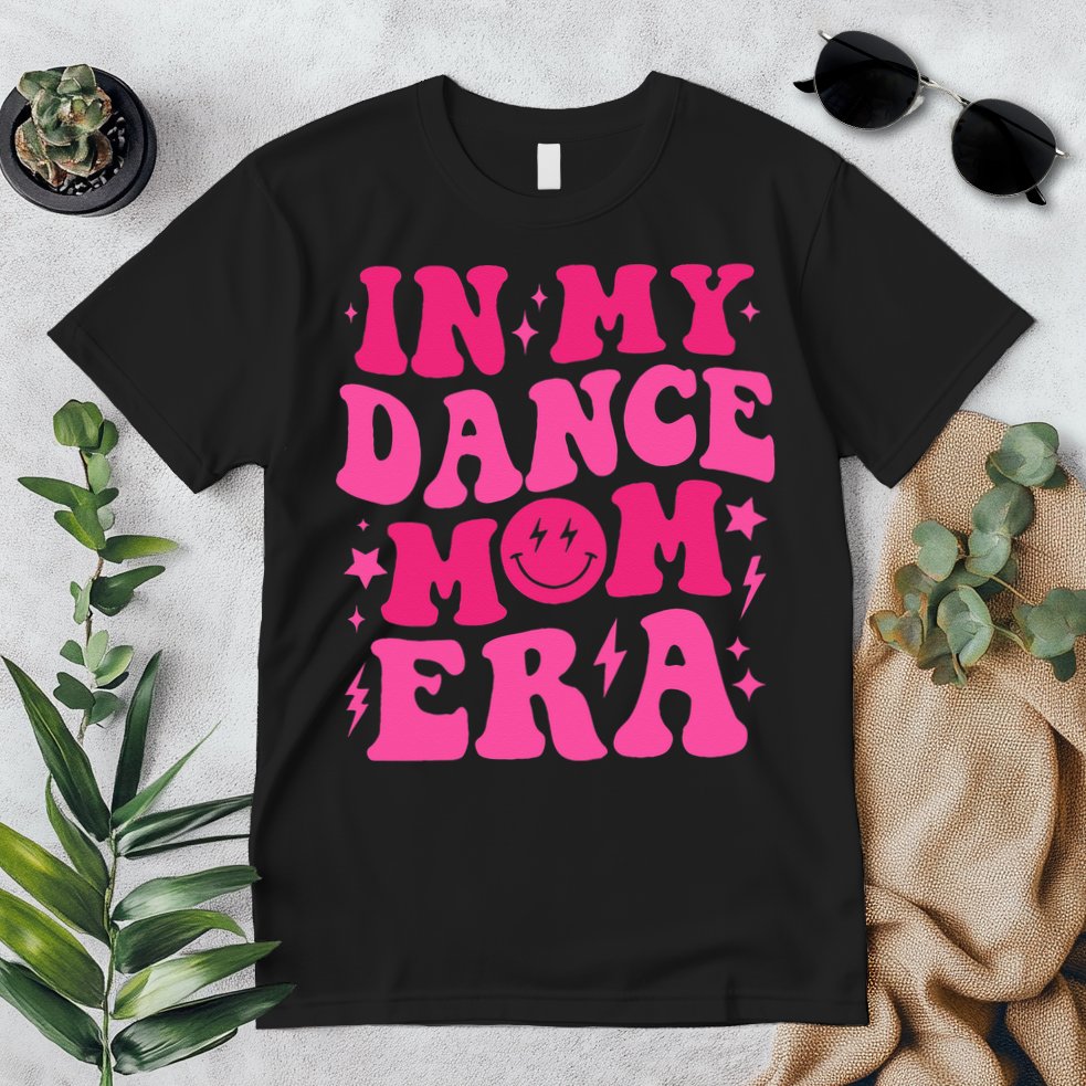 In My Dance Mom Era Groovy Sports Dance Mom Sweat Premium T-Shirt