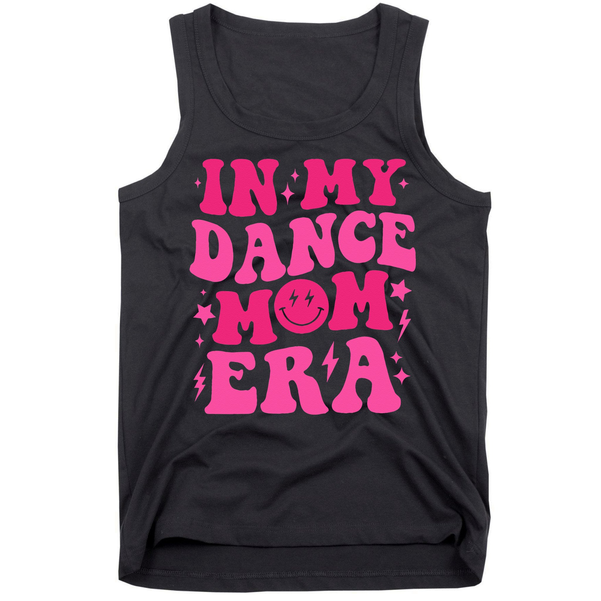 In My Dance Mom Era Groovy Sports Dance Mom Sweat Tank Top