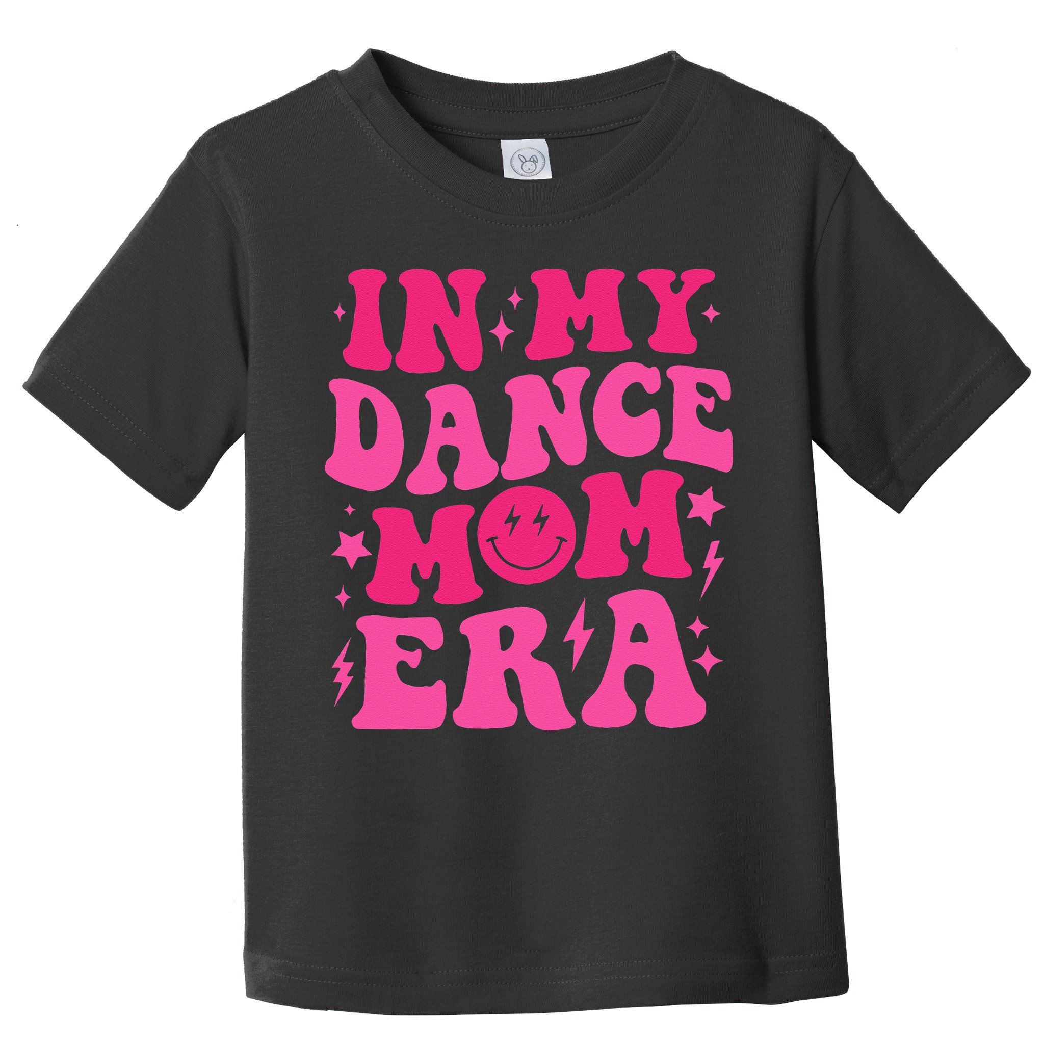 In My Dance Mom Era Groovy Sports Dance Mom Sweat Toddler T-Shirt