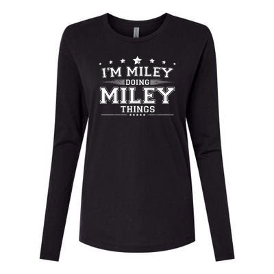 Im Miley Doing Miley Things Womens Cotton Relaxed Long Sleeve T-Shirt