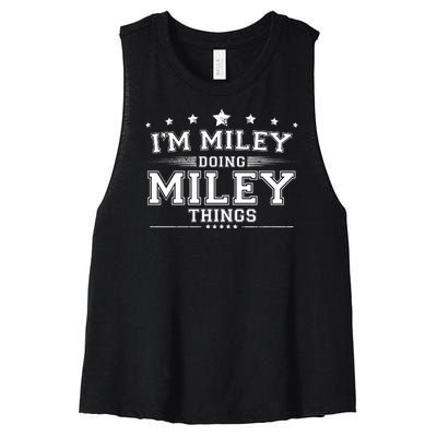 Im Miley Doing Miley Things Women's Racerback Cropped Tank