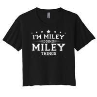 Im Miley Doing Miley Things Women's Crop Top Tee