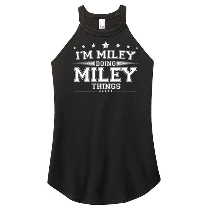 Im Miley Doing Miley Things Women's Perfect Tri Rocker Tank