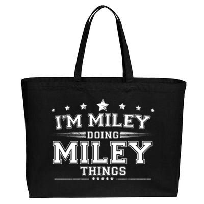 Im Miley Doing Miley Things Cotton Canvas Jumbo Tote