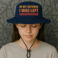In My Defense I Was Left Unsupervised Legacy Cool Fit Booney Bucket Hat