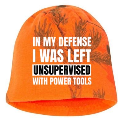 In My Defense I Was Left Unsupervised With Power Tools Kati - Camo Knit Beanie