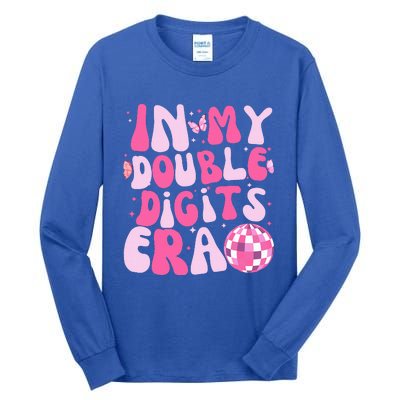 In My Double Digits Era 10 Year Old Gifts 10th Birthday Tall Long Sleeve T-Shirt