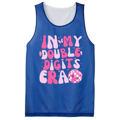 In My Double Digits Era 10 Year Old Gifts 10th Birthday Mesh Reversible Basketball Jersey Tank