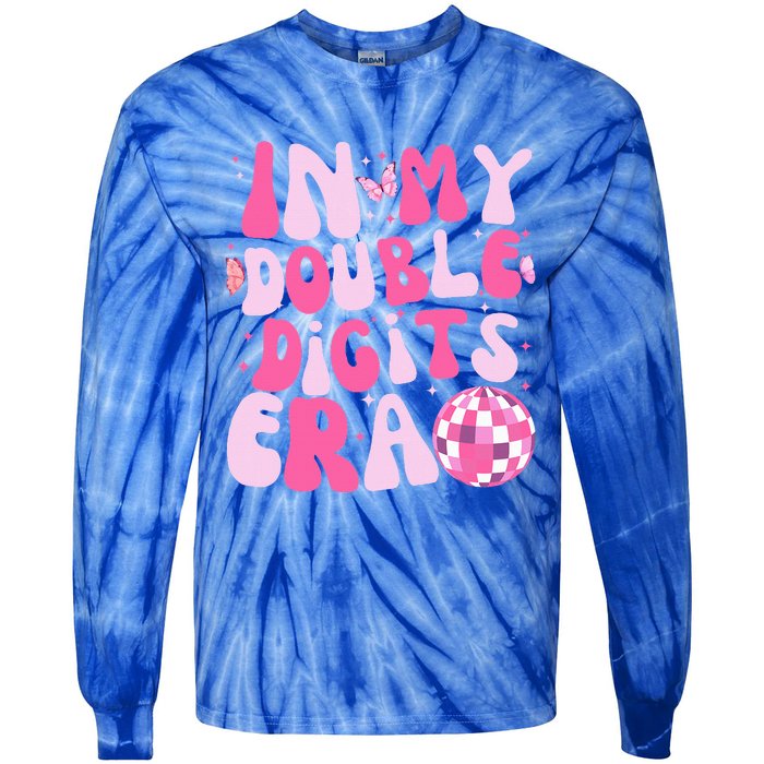 In My Double Digits Era 10 Year Old Gifts 10th Birthday Tie-Dye Long Sleeve Shirt