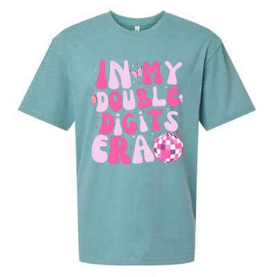 In My Double Digits Era 10 Year Old Gifts 10th Birthday Sueded Cloud Jersey T-Shirt