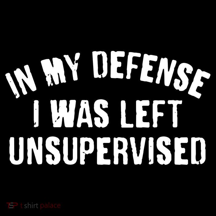 In My Defense I Was Left Unsupervised Flexfit Unipanel Trucker Cap