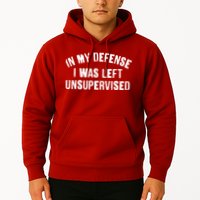 In My Defense I Was Left Unsupervised Hoodie