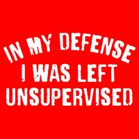 In My Defense I Was Left Unsupervised T-Shirt