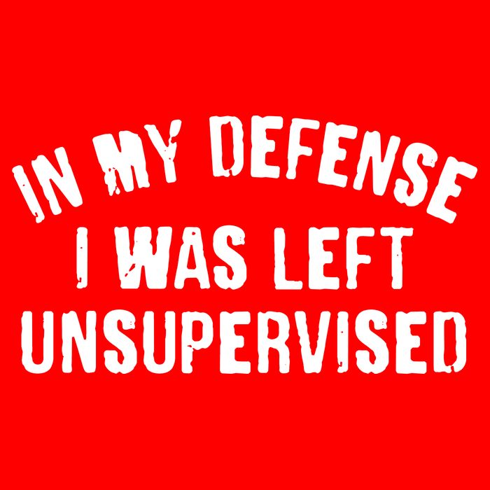 In My Defense I Was Left Unsupervised T-Shirt